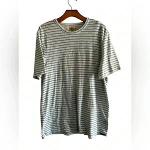 Faherty Striped Heather Short Sleeve Large T Shirt